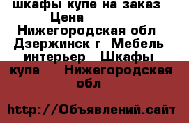 шкафы купе на заказ › Цена ­ 9 000 - Нижегородская обл., Дзержинск г. Мебель, интерьер » Шкафы, купе   . Нижегородская обл.